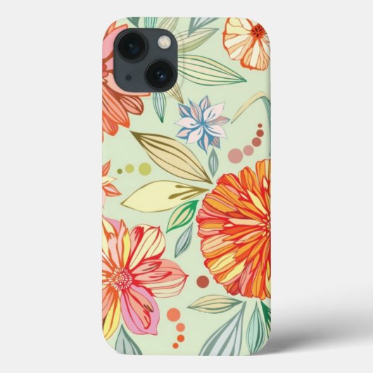 Patroon met asters Case-Mate iPhone case (Achterkant)