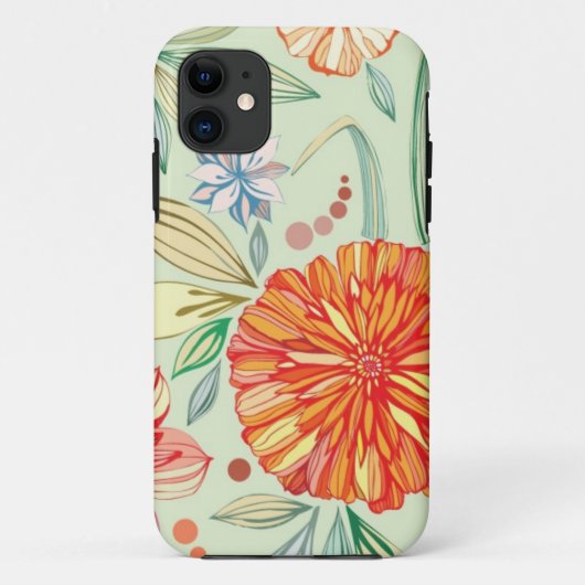 Patroon met asters Case-Mate iPhone case (Achterkant)