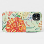 Patroon met asters Case-Mate iPhone case (Achterkant (horizontaal))