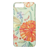 Patroon met asters Case-Mate iPhone case (Achterkant)