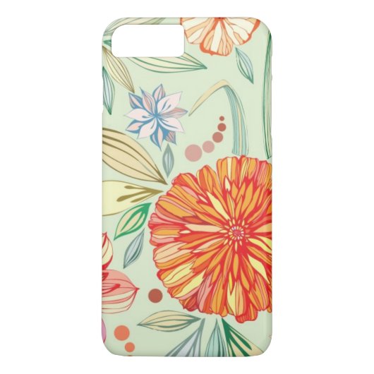 Patroon met asters Case-Mate iPhone case (Achterkant)