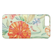 Patroon met asters Case-Mate iPhone case (Achterkant (Horizontaal))