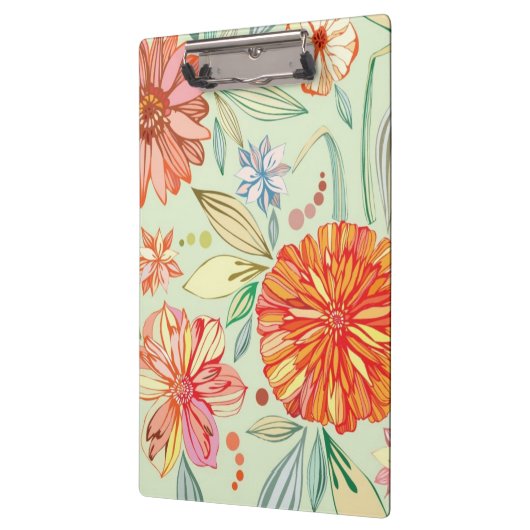 Patroon met asters klembord (Links)