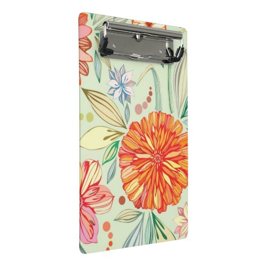 Patroon met asters mini klembord (Schuin)