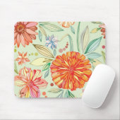 Patroon met asters muismat (Met muis)
