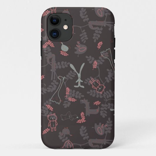 patroon met babydieren 1 Case-Mate iPhone case (Achterkant)