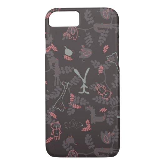 patroon met babydieren 1 Case-Mate iPhone case (Achterkant)