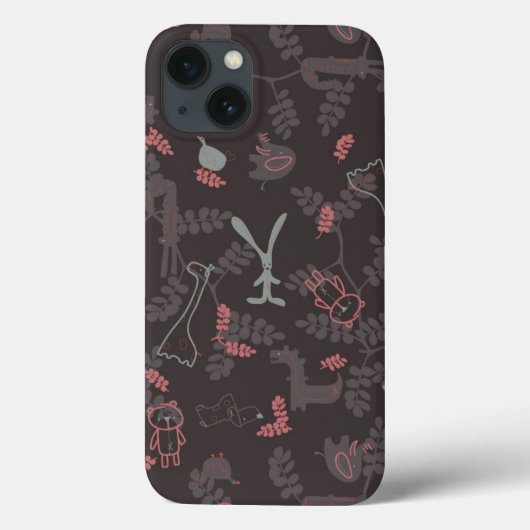patroon met babydieren 1 Case-Mate iPhone case (Achterkant)