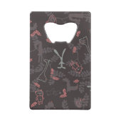 patroon met babydieren 1 creditkaart flessenopener (Achterkant)