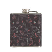 patroon met babydieren 1 heupfles (Achterkant)