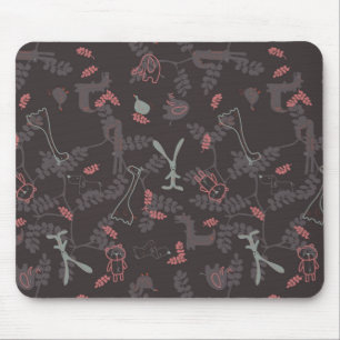 patroon met babydieren 1 muismat