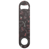 patroon met babydieren 1 speed flessenopener (Achterkant)