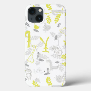 patroon met babydieren 2 iPhone 13 hoesje