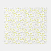 patroon met babydieren 2 fleece deken (Voorkant (Horizontaal))