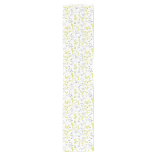 patroon met babydieren 2 korte tafelloper (Voorkant)