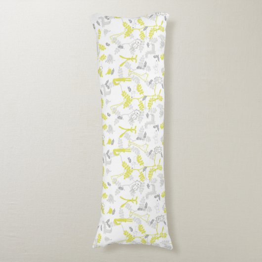 patroon met babydieren 2 lichaamskussen (Voorkant Verticaal)