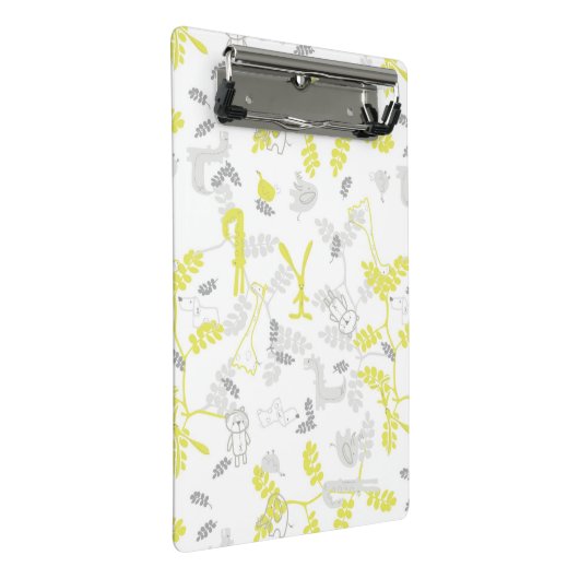 patroon met babydieren 2 mini klembord (Schuin)