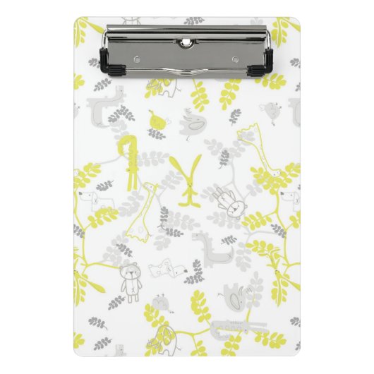 patroon met babydieren 2 mini klembord (Voorkant)