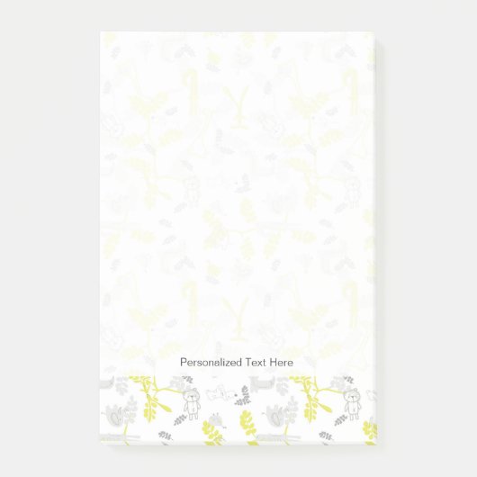 patroon met babydieren 2 post-it® notes (Voorkant)
