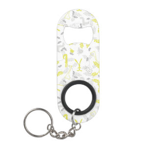 patroon met babydieren 2 sleutelhanger flessenopener