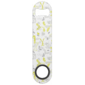 patroon met babydieren 2 speed flessenopener (Achterkant)