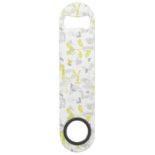 patroon met babydieren 2 speed flessenopener