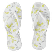 patroon met babydieren 2 teenslippers (Voetbed)