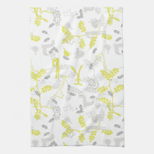 patroon met babydieren 2 theedoek