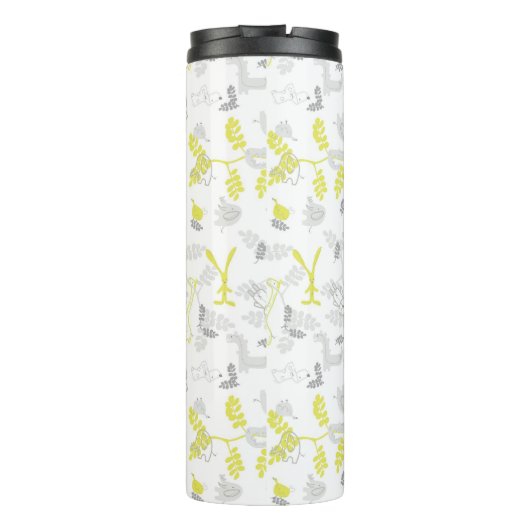 patroon met babydieren 2 thermosbeker (Achterkant)