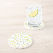 patroon met babydieren 2 zandsteen onderzetter (Zijkant)