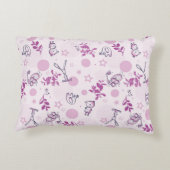 patroon met babydieren accent kussen (Achterkant)