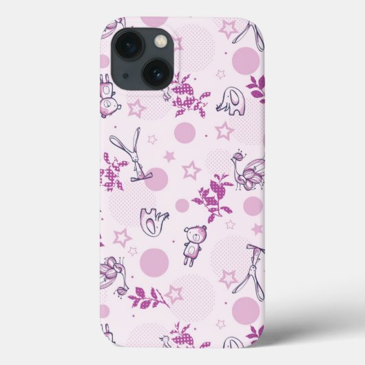patroon met babydieren Case-Mate iPhone case (Achterkant)