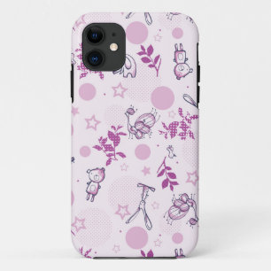 patroon met babydieren iPhone 11 hoesje