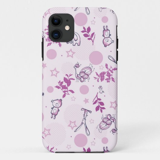 patroon met babydieren Case-Mate iPhone case (Achterkant)