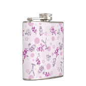 patroon met babydieren heupfles (Rechts)