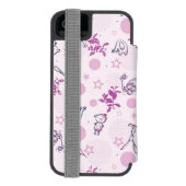 patroon met  babydieren incipio iPhone portemonnee hoesje (Agenda Achterkant)