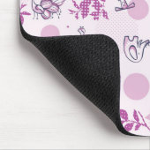 patroon met  babydieren muismat (Hoek)