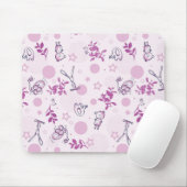 patroon met  babydieren muismat (Met muis)