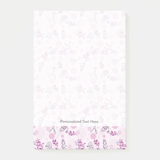 patroon met  babydieren post-it® notes (Voorkant)