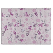 patroon met  babydieren snijplank (Voorkant)