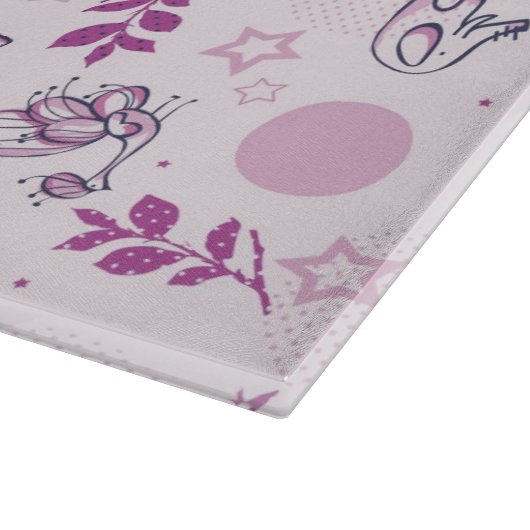 patroon met  babydieren snijplank (Hoek)