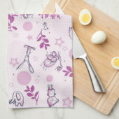 patroon met  babydieren theedoek (Quarter Fold)