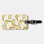 Patroon met banaan bagagelabel (Voorkant horizontaal)