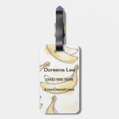 Patroon met banaan bagagelabel (Achterkant verticaal)