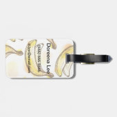 Patroon met banaan bagagelabel (Achterkant horizontaal)