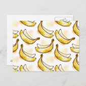Patroon met banaan briefkaart (Voorkant / Achterkant)