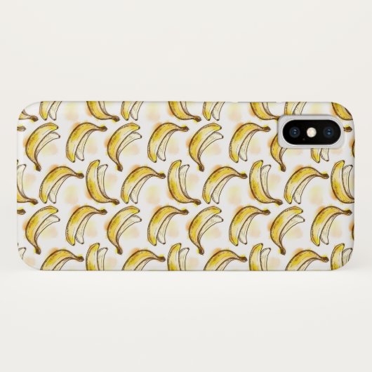 Patroon met banaan Case-Mate iPhone case (Achterkant (horizontaal))