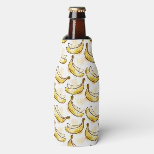 Patroon met banaan flesjeskoeler (Fles Voorkant)