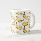 Patroon met banaan grote koffiekop (Voorkant rechts)
