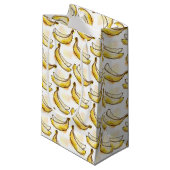 Patroon met banaan klein cadeauzakje (Voorkant Gekanteld)